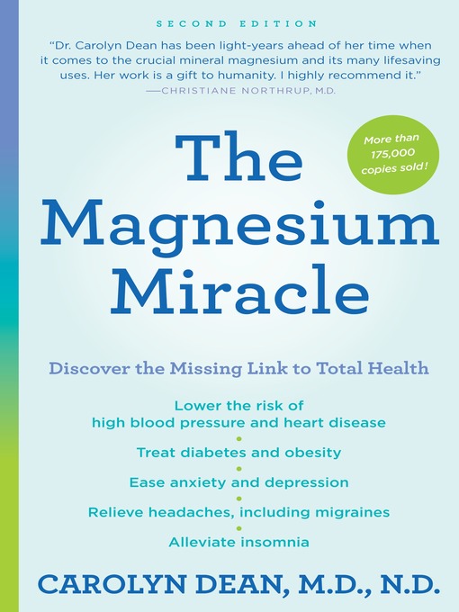 Title details for The Magnesium Miracle by Carolyn Dean, M.D., N.D. - Available